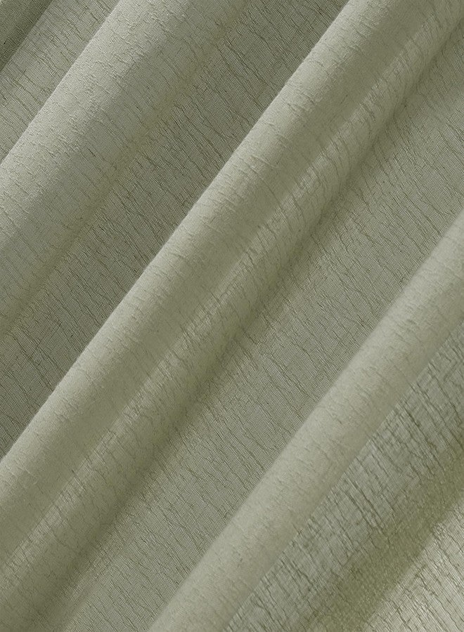 Clean Window ستارة شفافة مضادة للغبار، ذات ملمس ناعم، مناسبة للحساسية والحيوانات الأليفة، مقاس 52 بوصة عرض × 63 بوصة طول، لون أخضر سيلادون - Image 5